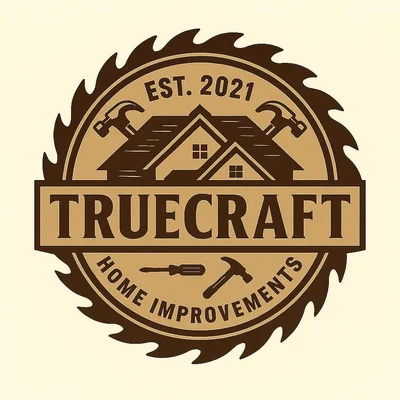 TrueCraft Home Improvements saw blade logo